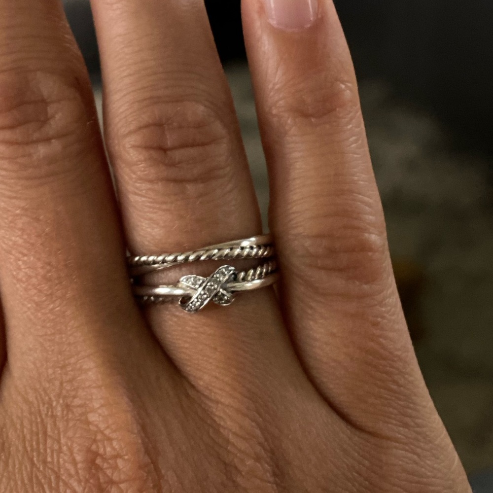 David Yurman infinity ring size 5.5 - Picture 2 of 3
